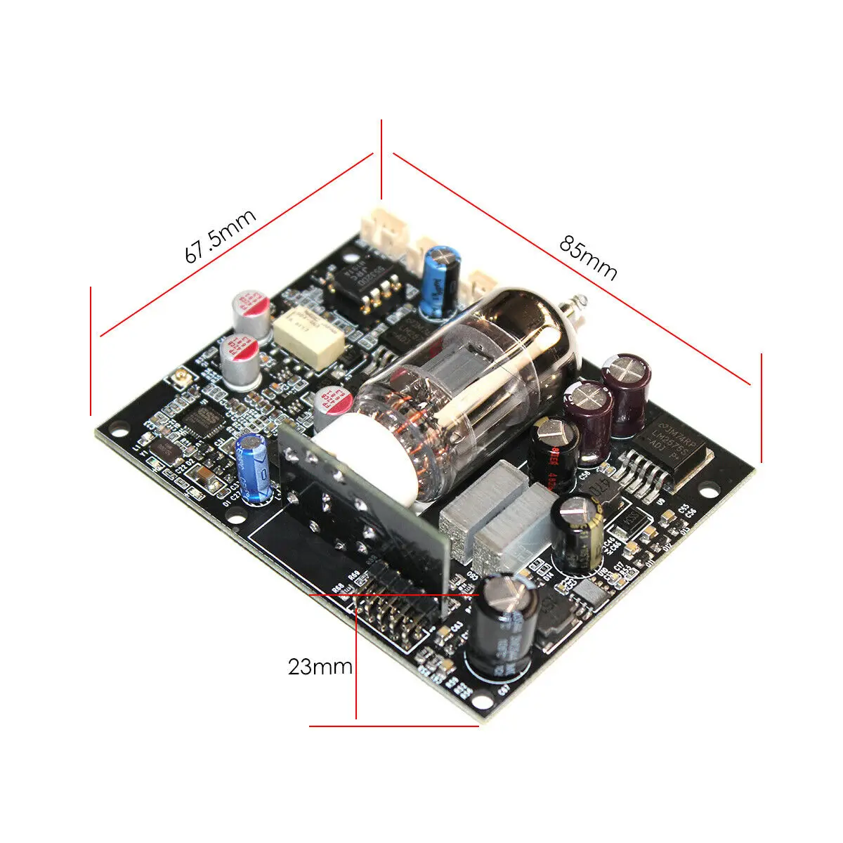 Вакуумная трубка Nobsound 12AU7 CSR8675 Bluetooth плата аудиоприемника ES9018 декодирование DAC APTX