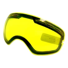 LOCLE противотуманные UV400 лыжные очки линзы очки слабый светильник погода облачно осветляющие линзы для GOG-201/S-3(только линзы