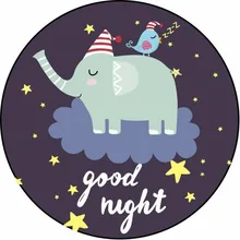 Милый мультяшный слон лошадь круглый ковер мягкие ковры для гостиной Противоскользящий коврик на стул и на пол для дома украшение для детской комнаты