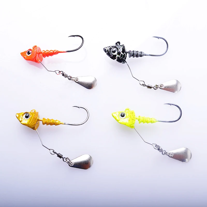 Fishing Lures XVZ Bait Set, Rubber Fish With Jig Head, Soft Fishing Bait 15g 12g 8g Perch Trout Pike Fishing Gift For Men (5 Pieces