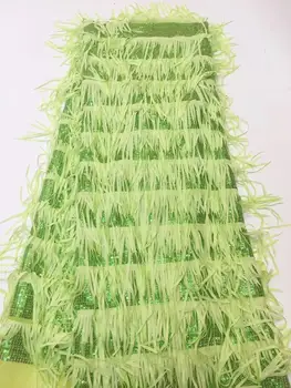 

DiuDiu-6.2307 embroidered Mesh Tulle fabric Factory price sequins Nigerian lace fabrics