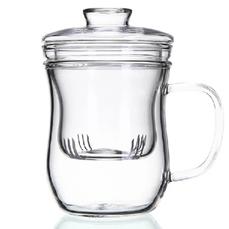 Стекло Чай чашки заварки и крышкой Зелёный чай чашка 350 мл|cup glass|cup cupscup tea infuser |