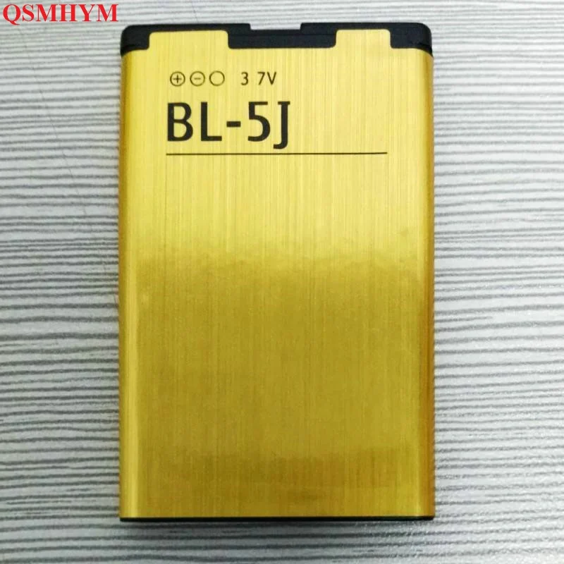 

2450mAh BL-5J 3.7V Gold BL5J Li-ion Battery For Nokia 5228 5230 5233 5800 Phone New With Tracking Number