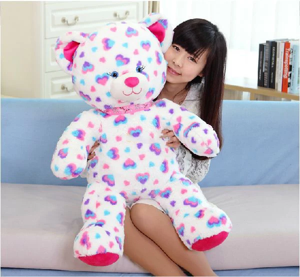 large rainbow teddy bear