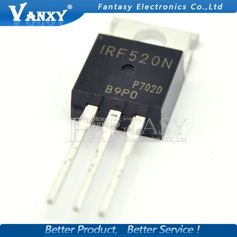 10 шт. IRF520 220 IRF520N TO220 IRF520NPBF|shipping free| |