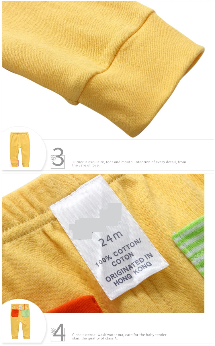 2018 Hot sale cotton baby boys girls pants Candy-colored casual trousers clothes can be worn in all seasons for kids  (4)