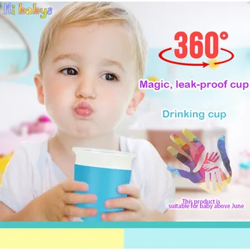

Baby Cup Toddler Drinking 360 Degree Miracle Training Cup Safe Spill Kids Learn Drink Baby Training Bottle Feeding With Handles
