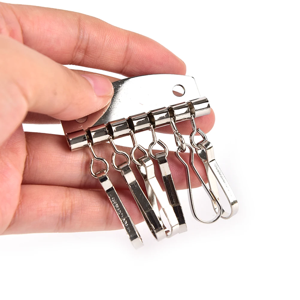 Bag Accessories DIY Handbag Purse Inside Key Ring Row Metal Bag Buckles Handmade Fabric Leather Craft 1PCS