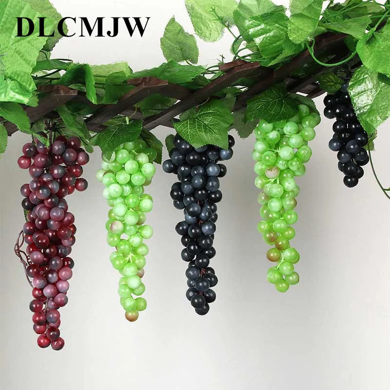 

1 pcs Fake Grape Artificial Fruit Grape Decorative plant Plastic Fruits for Home garden decorative fruits Artificial Grapes