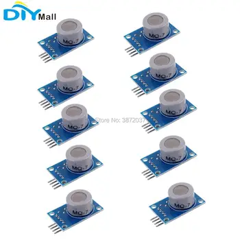 

10pcs/lot MQ-7 MQ7 Gas Sensor Carbon Monoxide CO Detection Module for Arduino