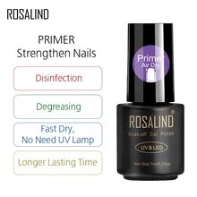 ROSALIND Unha Polonês 7ml Secagem Rápida Primers Unhas Soak Off Verniz Semi Permanente Projetado Para a Beleza Manicure Acrílico UV polonês(China)