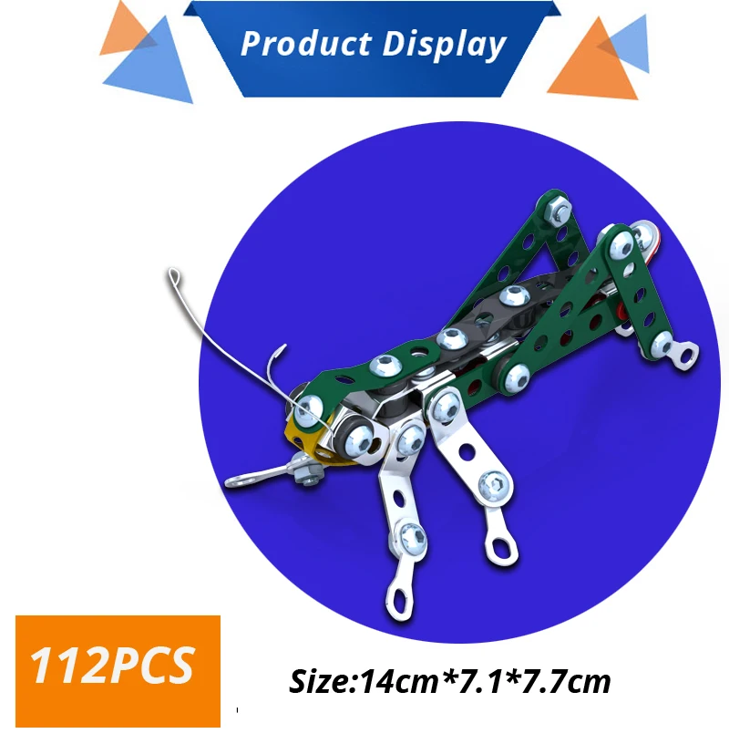 UMEILE бренд 3 стиля 3D металлическая головоломка животное Стрекоза бабочка игрушечный Кузнечик Сборная модель подарок