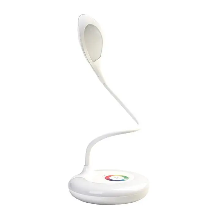 USB Перезаряжаемый светодиодный Диммируемый стол для чтения DC 5 V 1A Light Touch 360LM белый AC 100-240 V управление настольная лампа 6 W