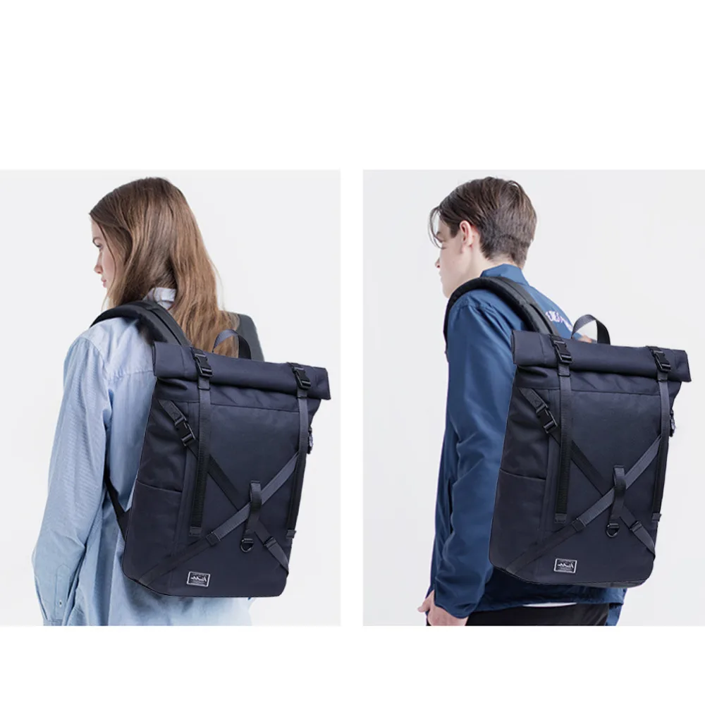 KAUKKO-Laptop-Backpack-Waterproof-Roll-Top-Backpack-Men-Women-Backpack-for-Leisure-Business-Camping-School-Travel