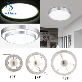 

Baoblaze 220V Super Bright LED Ceiling Light Round Replacement Lamps Panel Lighting 12/18/24W