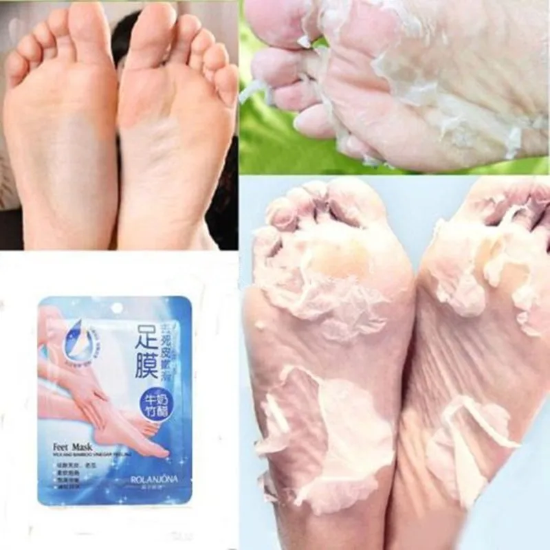 

1 Pair Baby Exfoliating Milk Bamboo Vinegar Foot Mask Peeling Renewal Remove feet mask Dead Skin Cuticles Beauty Feet Care