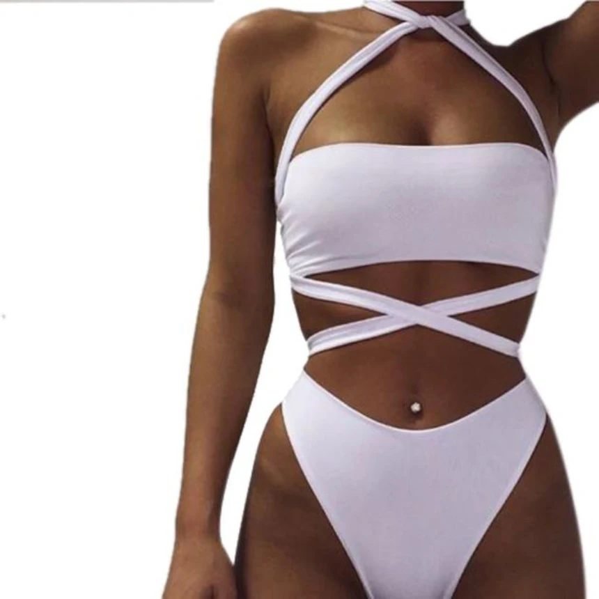 

Womail 3 Colors Sexy Backless Swimsuits Sexy Women Swimwear Bodysuit Bikini Beachwear For Woman Girls Gifts 1PC 1PC