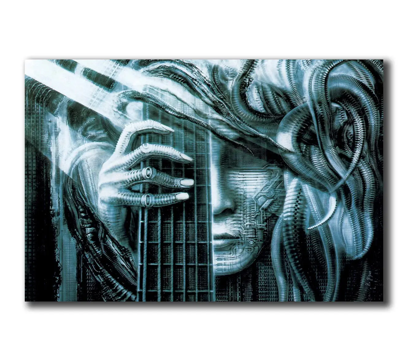 

Q0473 Posters and Prints NEW God Hr Giger Li II Aliens Rock Music Classic Vintage Art Poster Canvas Painting Home Decor