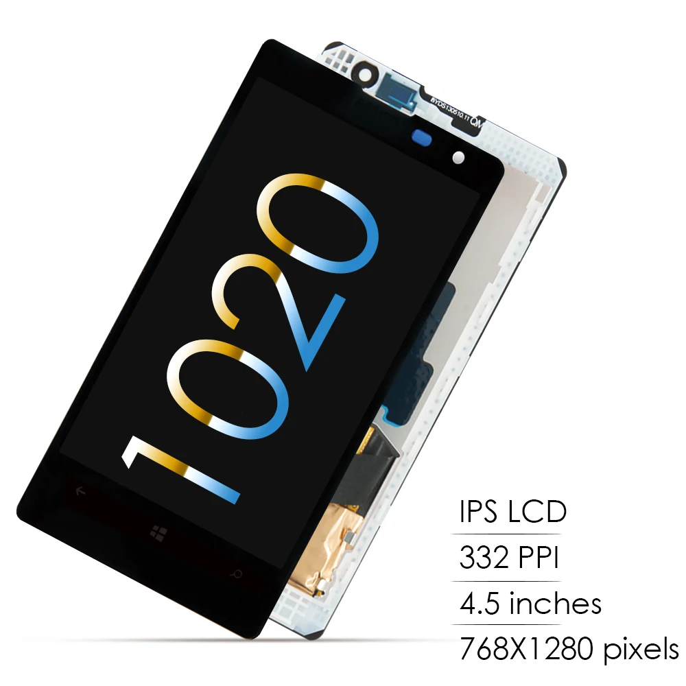 Sinbeda AMOLED 4 5 &quotдля NOKIA Lumia 1020 LCD сенсорный экран дигитайзер сборка Рамка для Nokia ЖК
