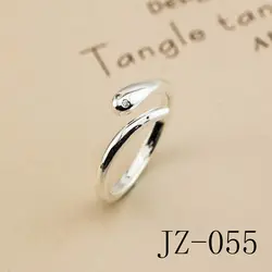 2017 Бесплатная доставка серебряное кольцо Простой Змея кольцо 925 измеряет гладкая женщина кольцо серебряное кольцо