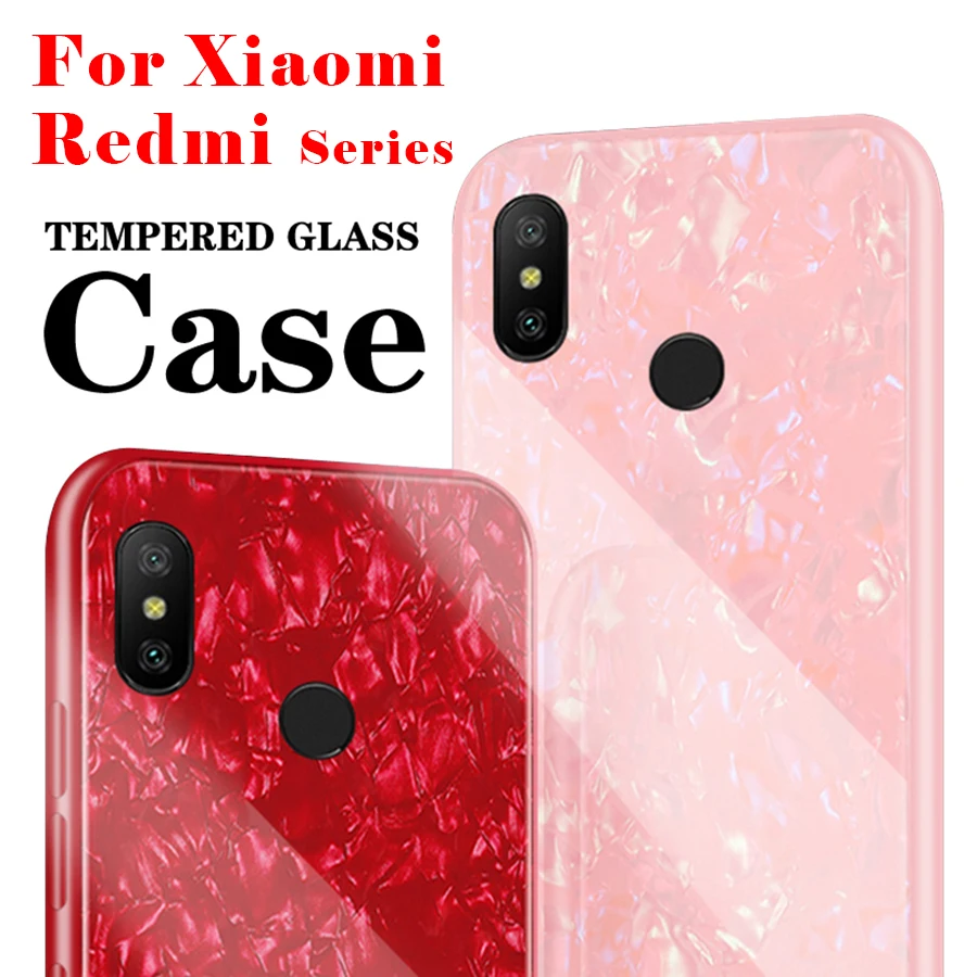 

Case On For Xiaomi Redmi Note 5 A2 6X 6A 6 Pro Film Xiomi xiaomei Mi A 2 X 6 8 ES Explore light Glass Cover Coque fundas affaire