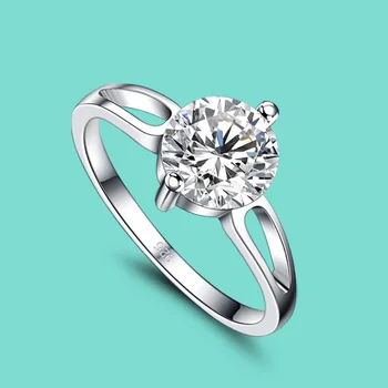 

Romantic Women's Silver Ring 925 Sterling Silver Zircon Inlaid Ring Solid Silver Ring Lady Fashion Jewelry Valentine's Day gift