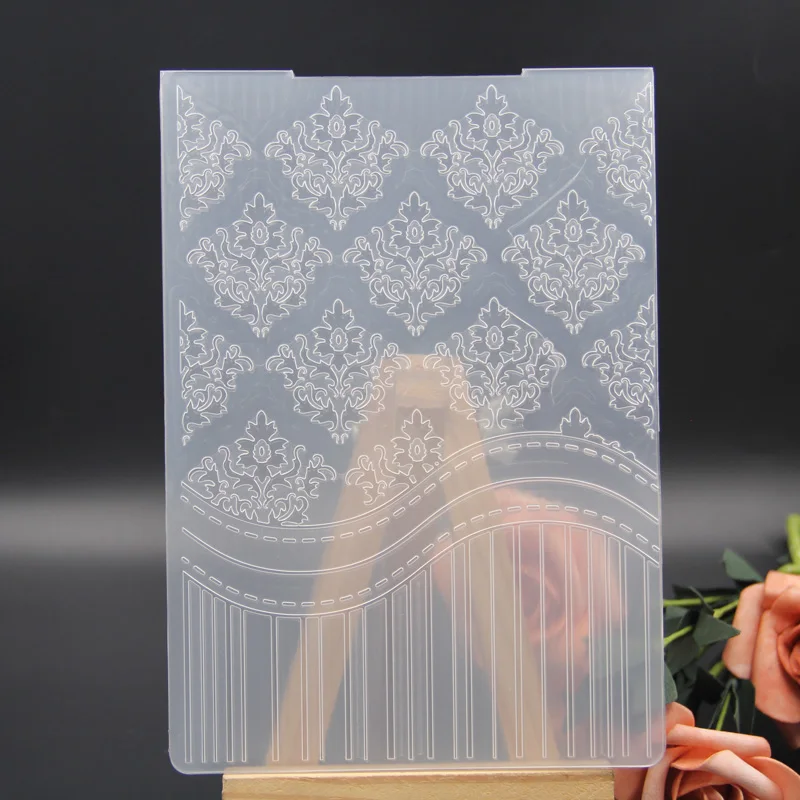 

KLJUYP Flowers Plastic Embossing Folders for DIY Scrapbooking Paper Craft/Card Making Decoration Supplies