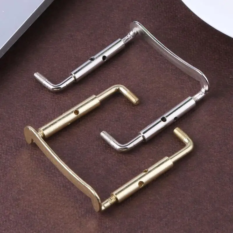 4 pcs الكمان الذقن الراحة Chinrest مطلي المشبك المسمار النيكل الكمان آلات موسيقية الكمان أجزاء الملحقات ل 3/4 4/4 الكمان