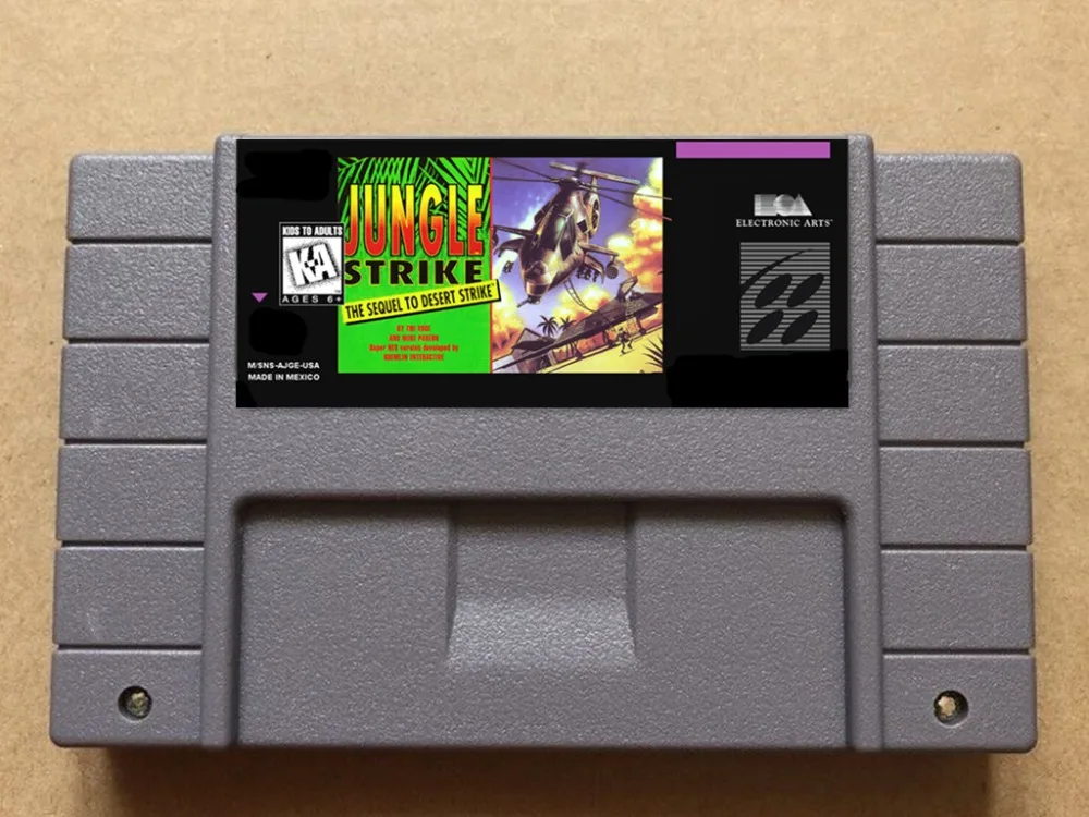 

JungleStrike USA-NTSC version 16 bit 46 pins video games !