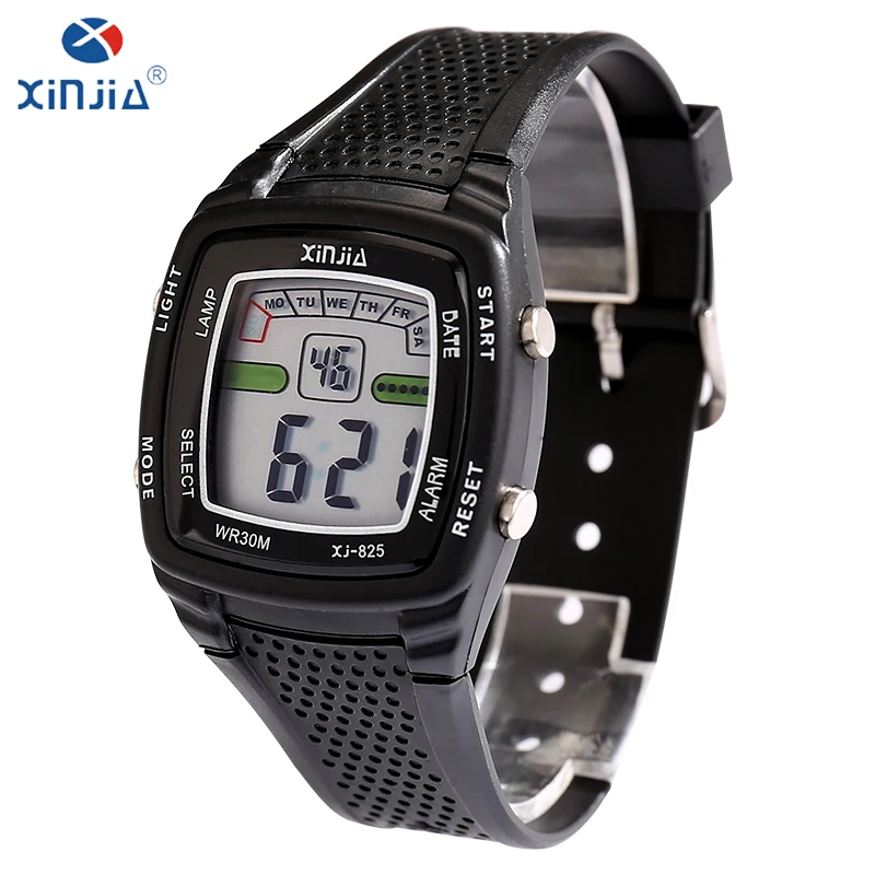 

XINJIA Top brand luxury men casual electronic watches resin newst fashion LED watch 30m waterproof male young students watches