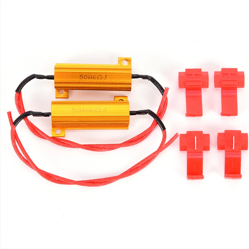 4pcs Fast Hyper Flash Turn Signal Blink 50W 6 ohm R24 Load Resistor Fix Led Bulb         未标题-5