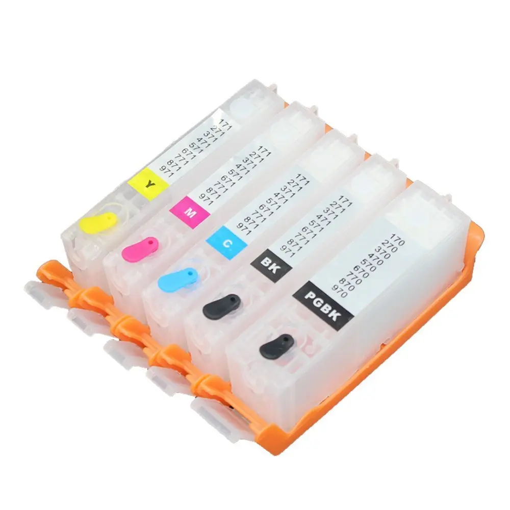 

5Pcs Refillable Ink Cartridge For Canon PGI-670  CLI-671 for canon PIXMA MG6860 PIXMA MG5760 with Chips