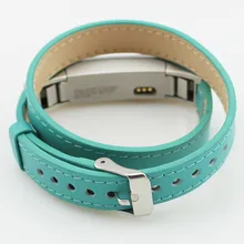 NOUVEAU Double Tour En Cuir Véritable Montre de Courroie De Bande Bracelet Pour Fitbit Alta Haute Qualité #0429