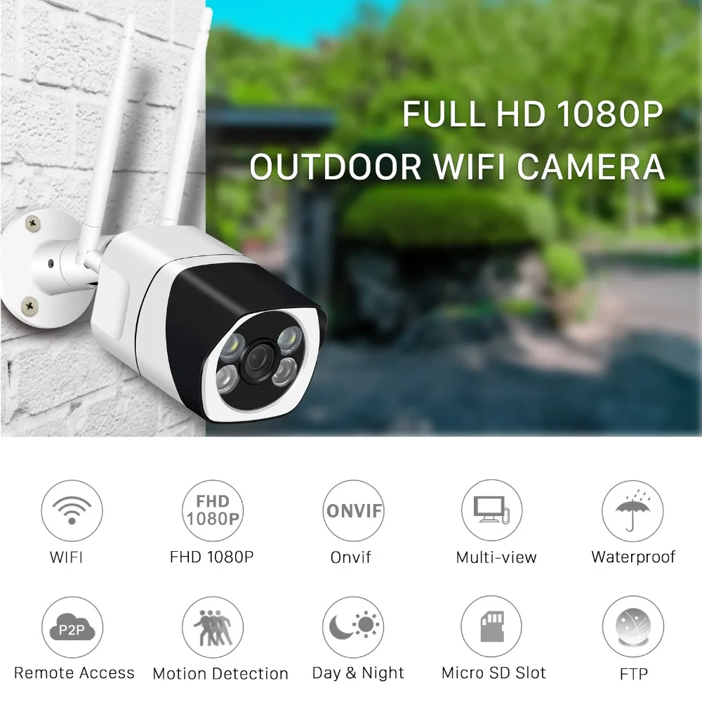BESDER Yoosee IP Камера Wi Fi 1080 P 960 720 ONVIF Беспроводной проводной P2P CCTV пулевидная камера