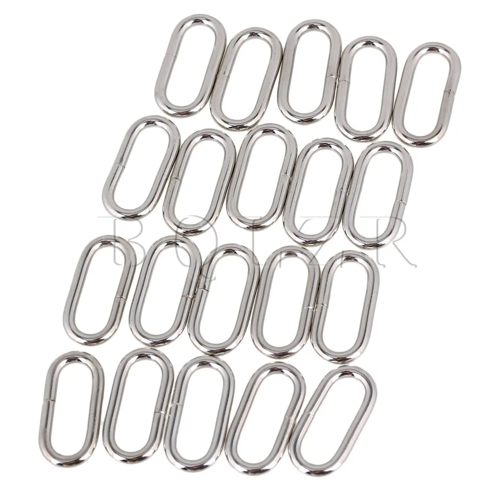 BQLZR 20 pcs Multifunctional 1.5cm Silver Color Metal with Iron Wire