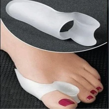 Регулируемый силиконовый разделитель пальцев ног растягиватель Выпрямитель Корректор для педикюра Уход за ногами