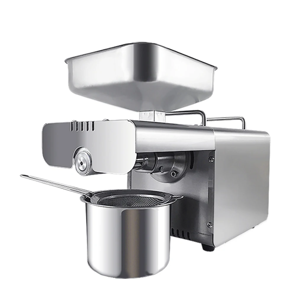 

Mini heat cold home oil press machine peanut cocoa soybean coconut oil extractor high oil extraction rate oil expeller