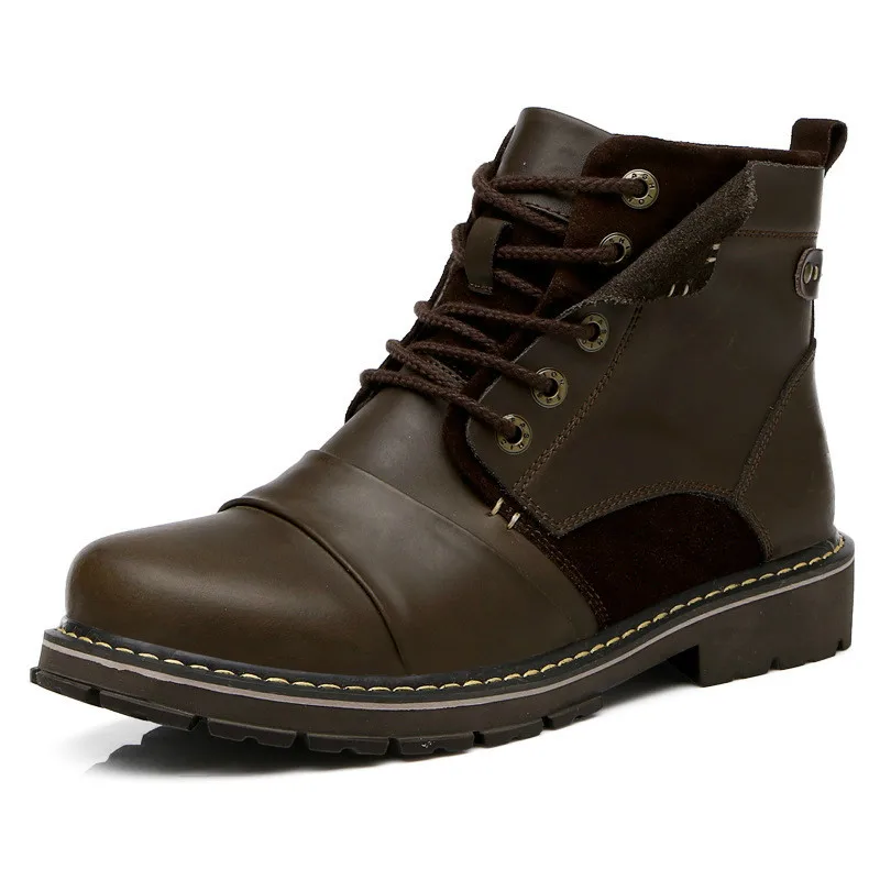 

waterproof boots men 2018 new spring air permeable leather hiking shoes outdoor balanced anti slip fitness men's shoes 39-44