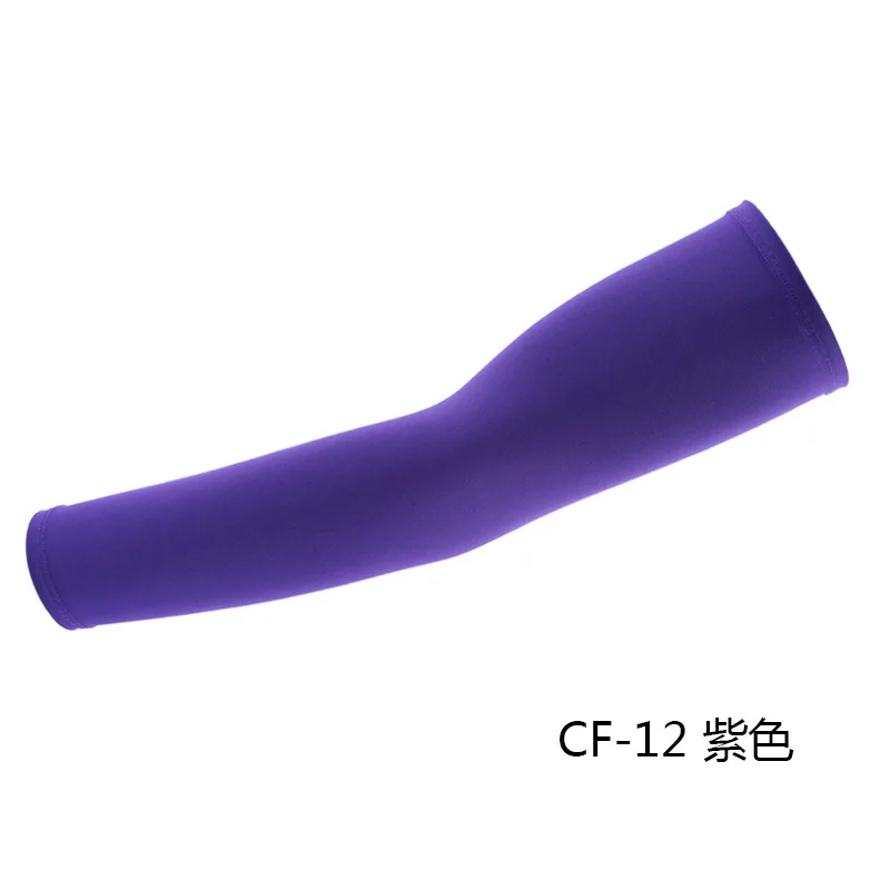 Ледяные шелковые рукава для спорта на открытом воздухе для верховой езды солнцезащитные баскетбольные нарукавники - Цвет: purple