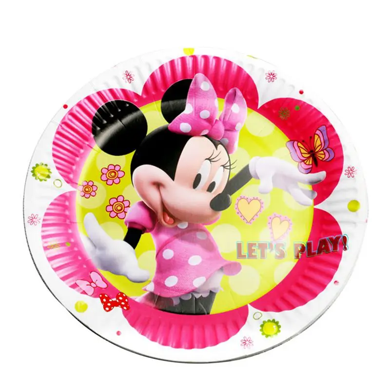 

10Pcs 7inch Hawaiian Flamingo Birthday Wedding Party Supplies Decoration Cake Dish Disposable Paper Plates Baby Shower Favors