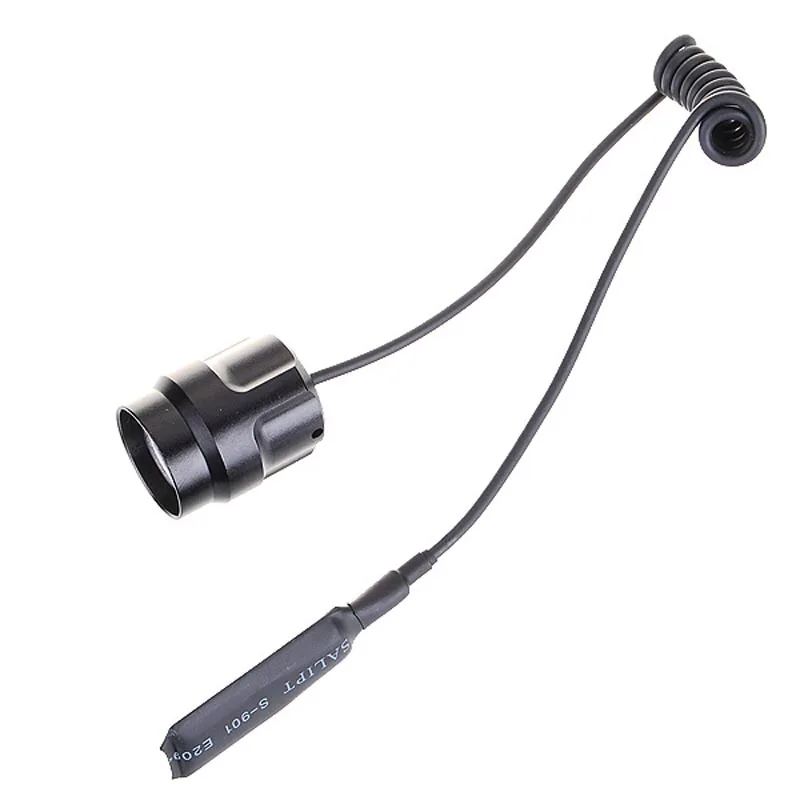 

Black tailcap Pressure Switch tail-cap for Ultrafire C2 Flashlight (55cm Coiled Cable)