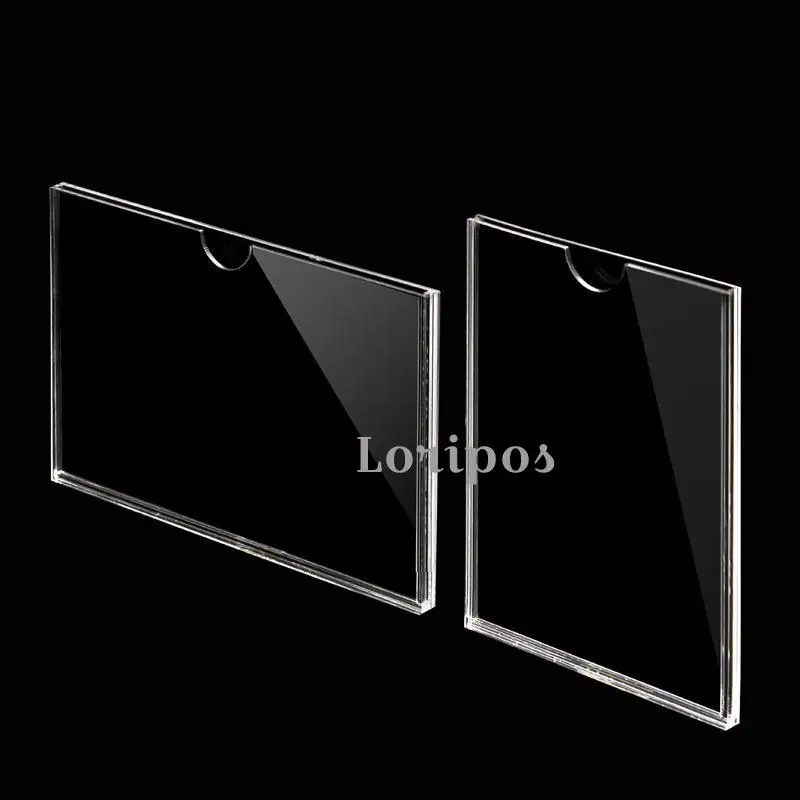 

Multi Sizes Transparent Clear Frame Acrylic Double-layer Acrylic Tag Frame Label Hodler A6 A5 A4 Card Cover Sign Photo Frame