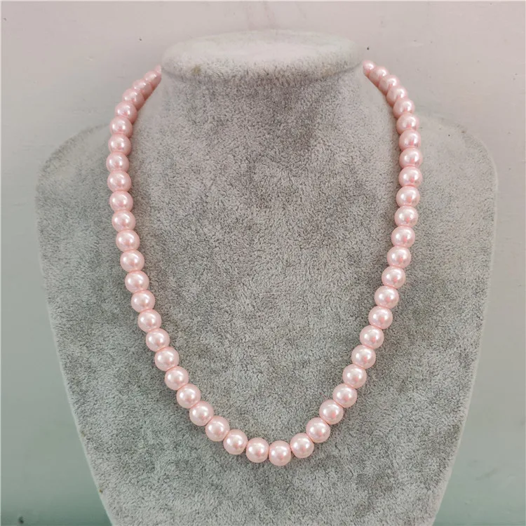 

Hot Women Glass Pearl Necklace colliers Simulated Pearl Necklaces Women jewellery Bridal Jewelry parure bijoux femme necklace