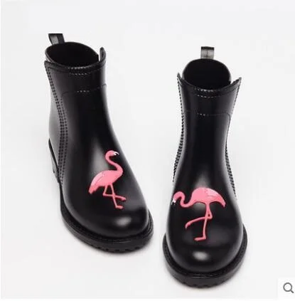 

2018 New PVC Rain Boots Shoes Women botte botas Waterproof Cartoon Animals Rainboots Outdoor Water Shoes Woman Wellies