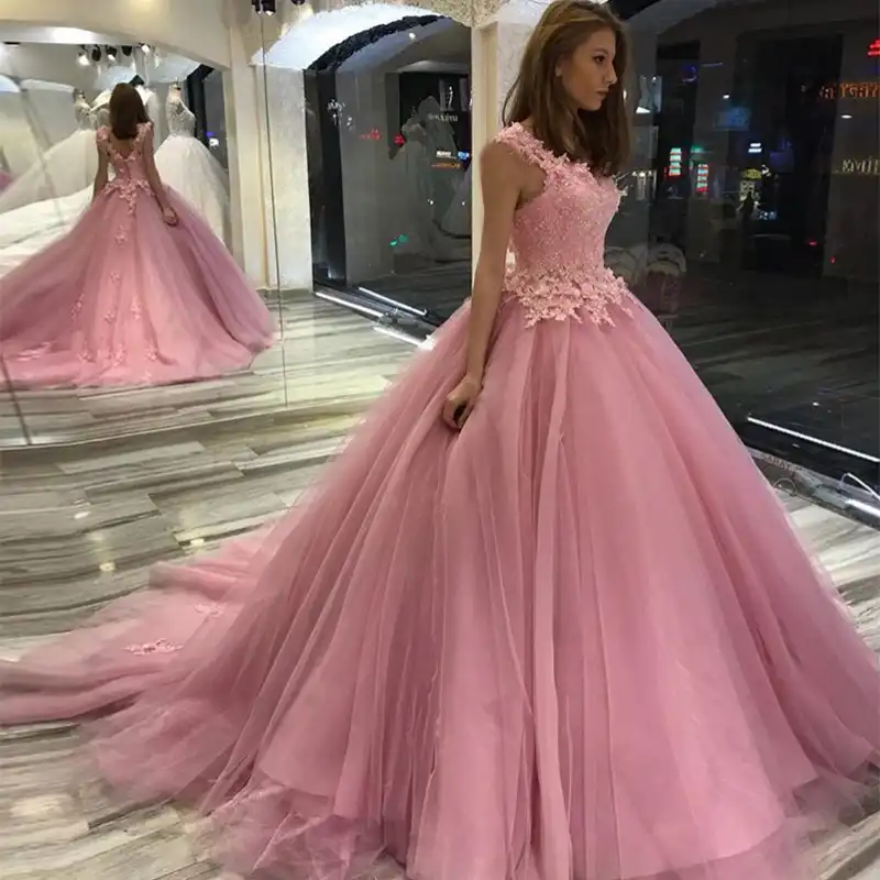 vestido rosa princesa