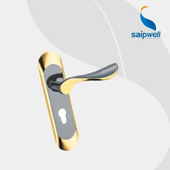 

Zinc Panel Aluminum Handlel Lock Hardware Indoor Door Lock With 2 Keys SP1407,200*50mm Size