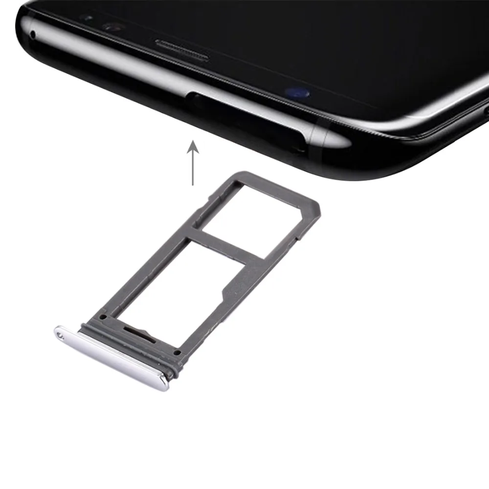 iPartsBuy New SIM Card Tray + Micro SD Tray for Galaxy S8