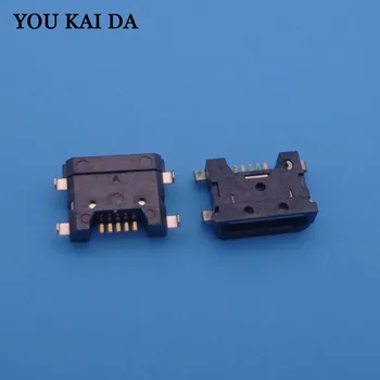 

30pcs/lot Mini Micro USB jack connector Charging Port Dock socket power plug 5 pin female Repair Parts replacement for ZTE S2002