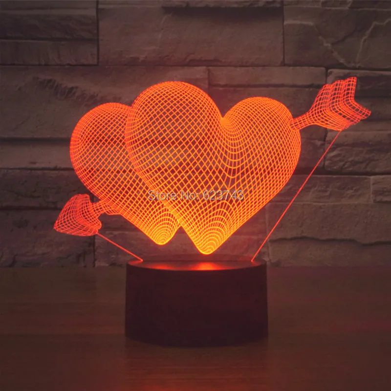 The Arrow of Love 3D LED Night Light