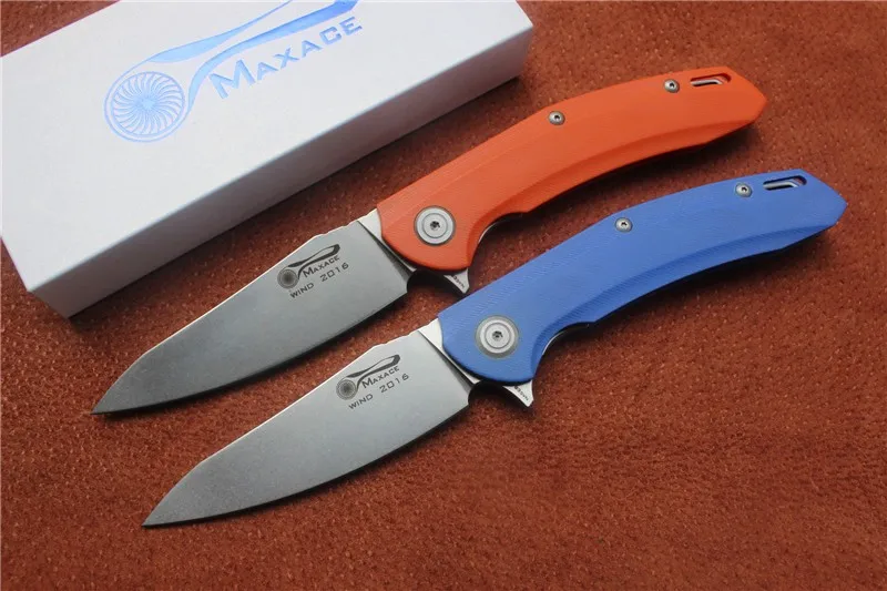 Складной нож Maxace Wind Flipper, лезвие: S35VN, Ручка: G10, тактические карманные ножи для выживания на открытом воздухе, инструменты для повседневного использования